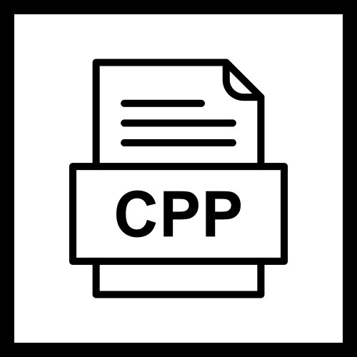 Cpp file document icon vektorbild