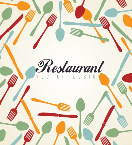Restaurant menu over white background Royalty Free Vector