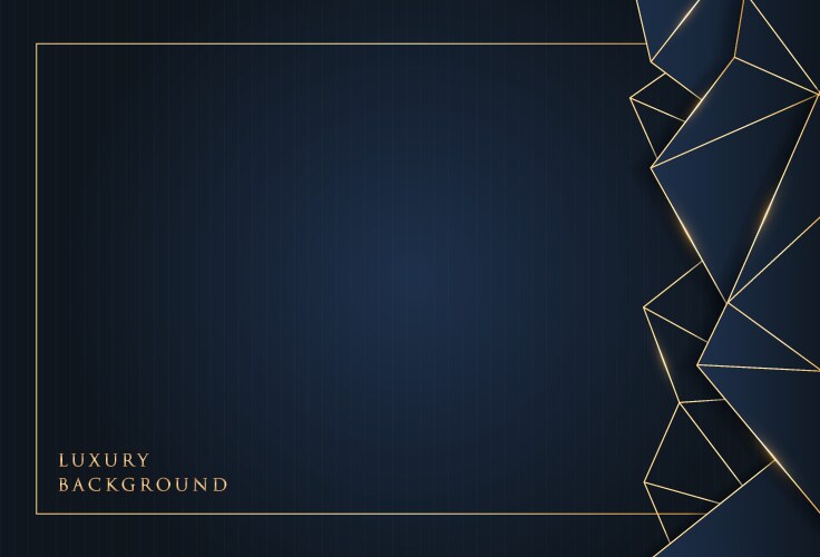 Abstract template dark blue luxury premium vector image