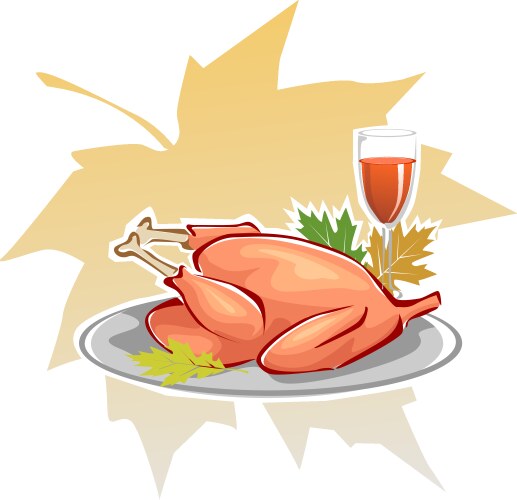 Thanksgiving Turkey Vector Image