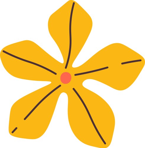 Tropical exotic flower Royalty Free Vector Image