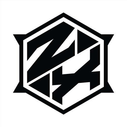 あページ Zx monogram logo (33144792) – Royalty-Free Vector | VectorStock