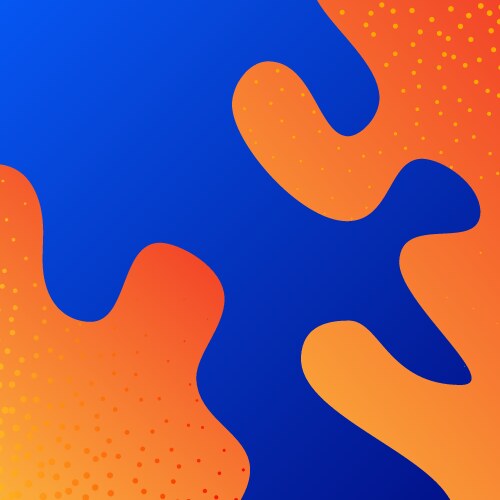 Background template with abstract shapes and color vector image