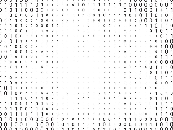 Binary computer code background vector image