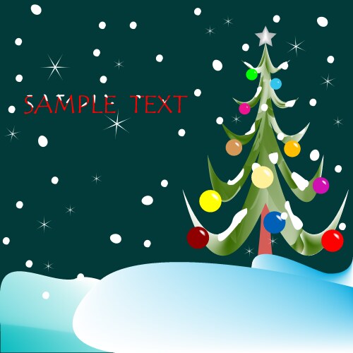 Abstract christmas tree from paper Royalty Free Vector Image