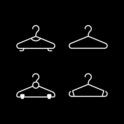 Clothes neon icons Royalty Free Vector Image - VectorStock