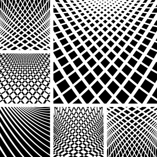 Dynamic Optical Patterns vector image