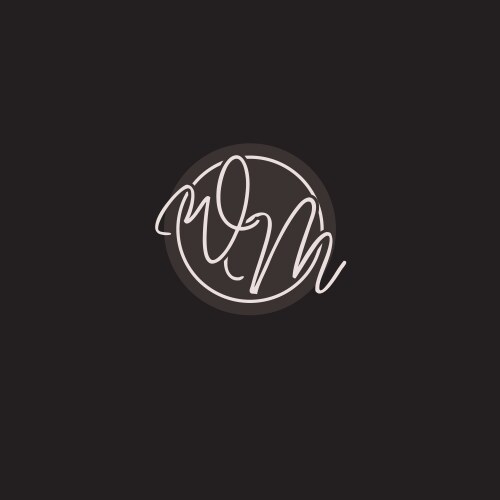 Initial letter ey monogram logo with simple Vector Image