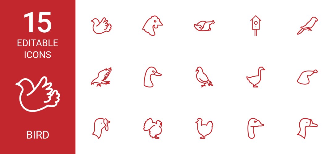 Parrot bird icon logo Royalty Free Vector Image