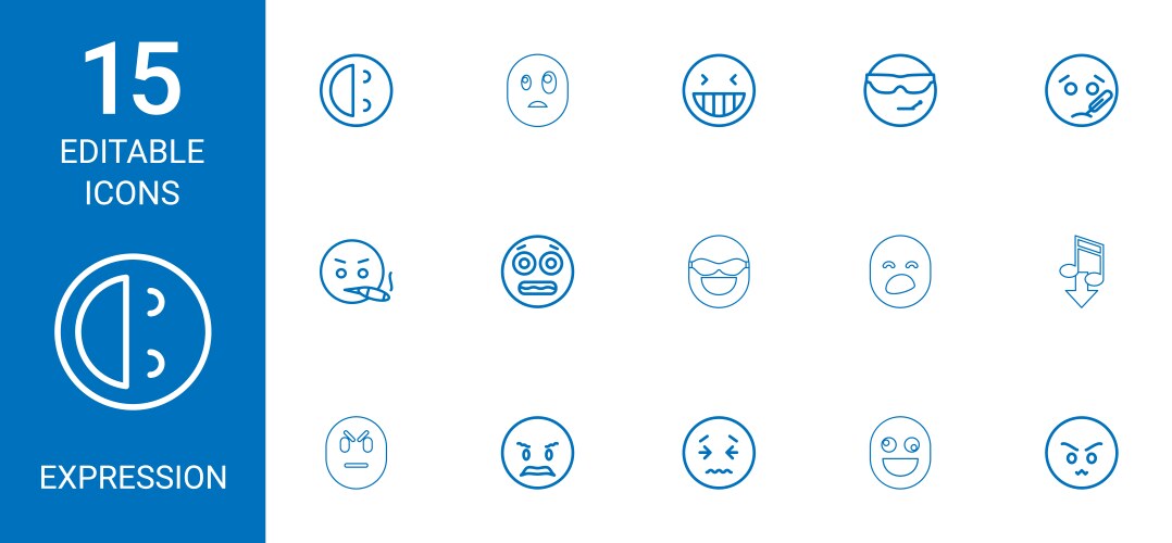 49 emotion icons Royalty Free Vector Image - VectorStock