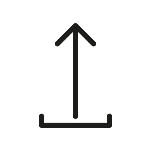 Icon upload arrow internet data transfer simple vector image