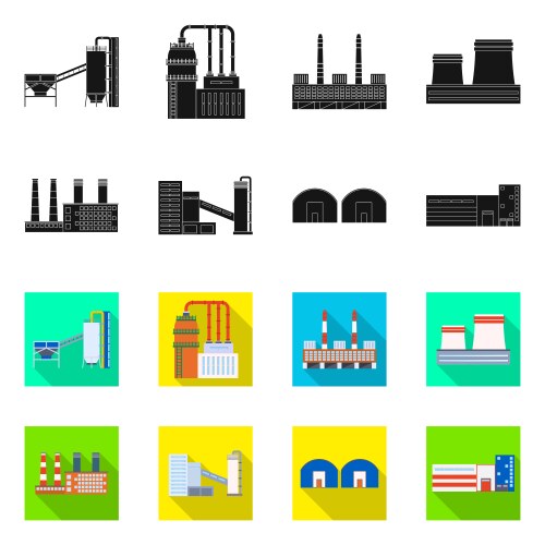 Isolated object production and structure icon vector image