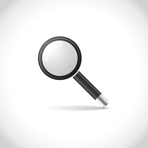 Magnifying glass search icon Royalty Free Vector Image