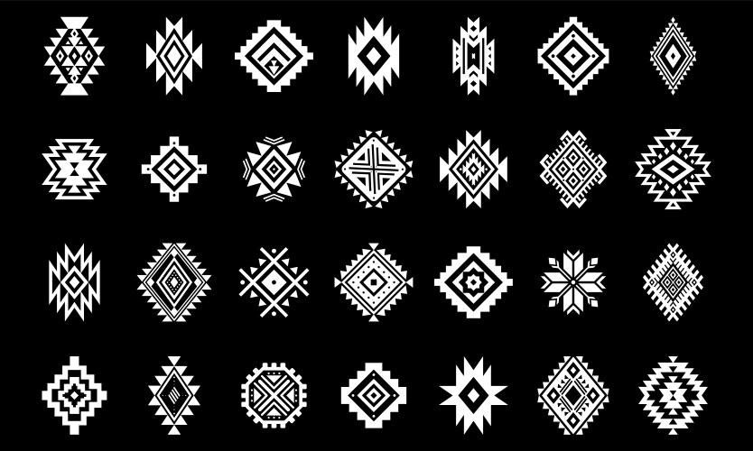 aztec elements vector image