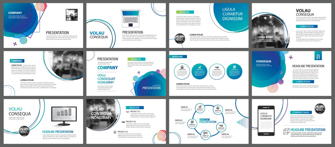 Slideshow Background Layout Presentation and slide layout background design Vector Image