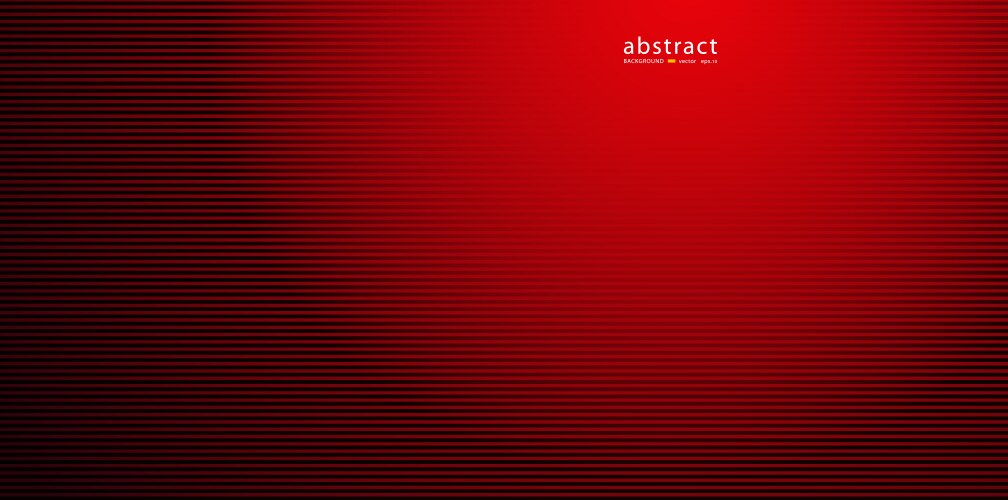Abstract linear red gradient background vector image