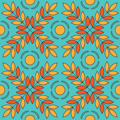 Seamless pattern of simple repeating shapes vector image