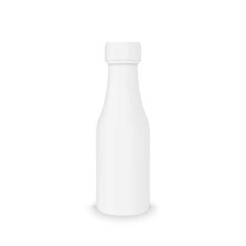 Mockup plastic realistic bottle vector image