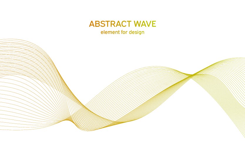 Abstract colorful wave element for design vector image