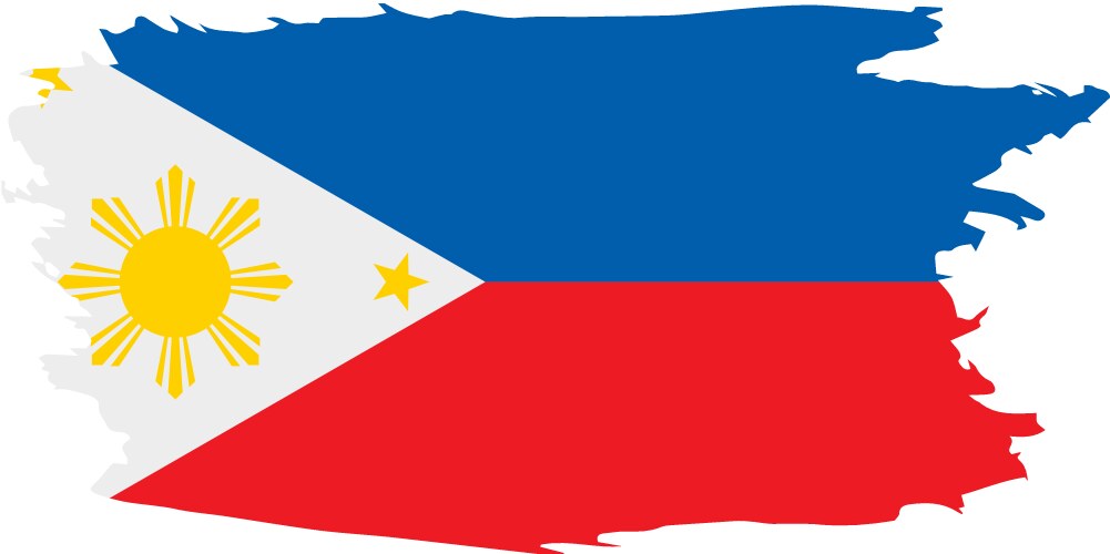 Philippines flag Royalty Free Vector Image - VectorStock