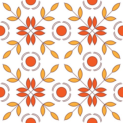Seamless pattern of simple repeating shapes vector image