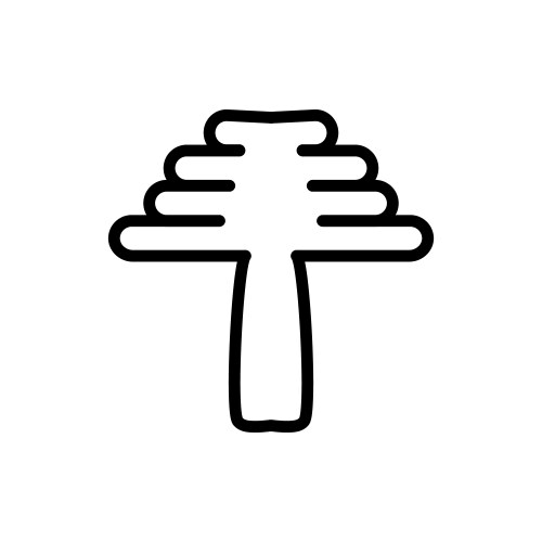 Tech tree icon simple style artificial vector image