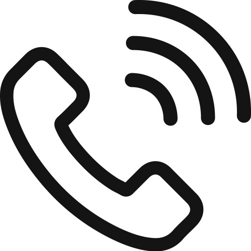 telephone call icon vector image vector image