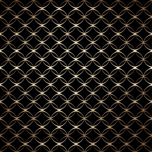 Linear gold art deco simple seamless pattern Vector Image