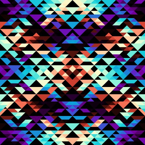 Triangular Aztec Pattern vector image