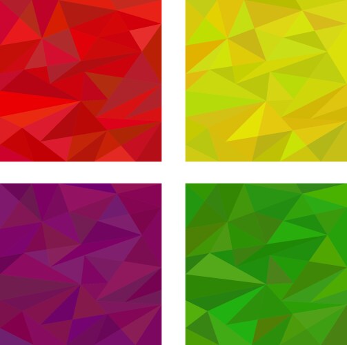 Set low polygonal square patterns vektorbild