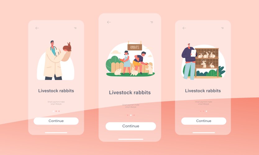 Children parade mobile app page onboard screen Vector Image