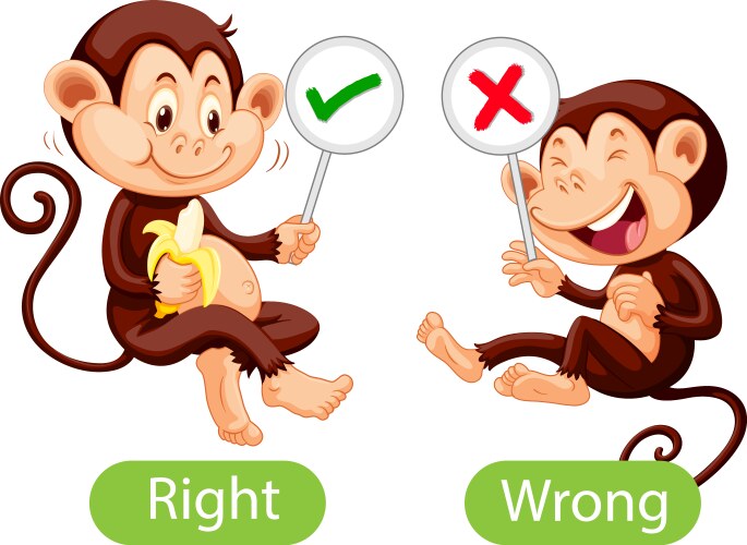 Opposite adjectives with inside and outside Vector Image