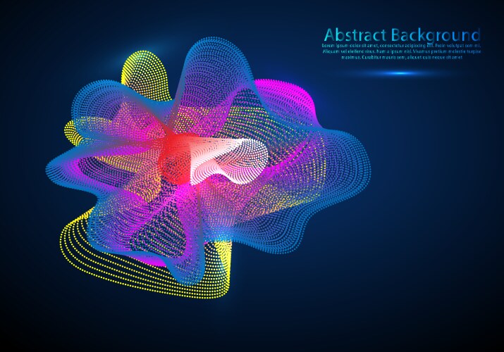 Abstract background with a colored dynamic waves vector image