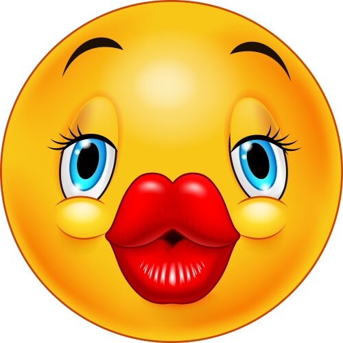 Kissing Lips Emoji Vector Images (over 450)