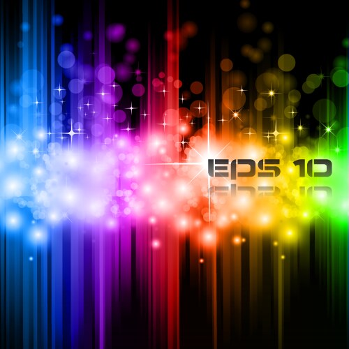Rainbow ray Royalty Free Vector Image - VectorStock