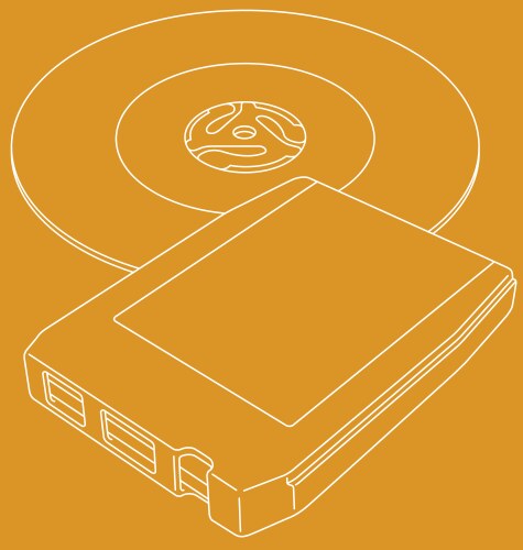 Vintage 8-Track & Vinyl Vector Image