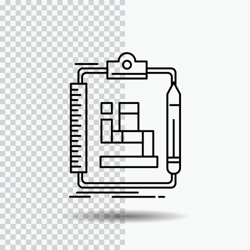 Algorithm process scheme work workflow line icon vector image