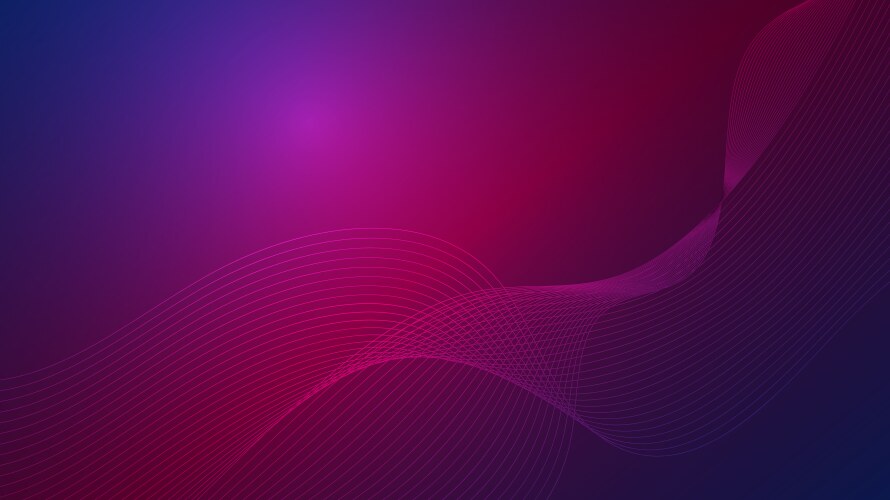 Abstract gradient background with flowing lines vector image