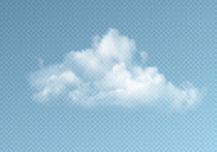 Realistic lightning effect isolated on clear dark Vector Image