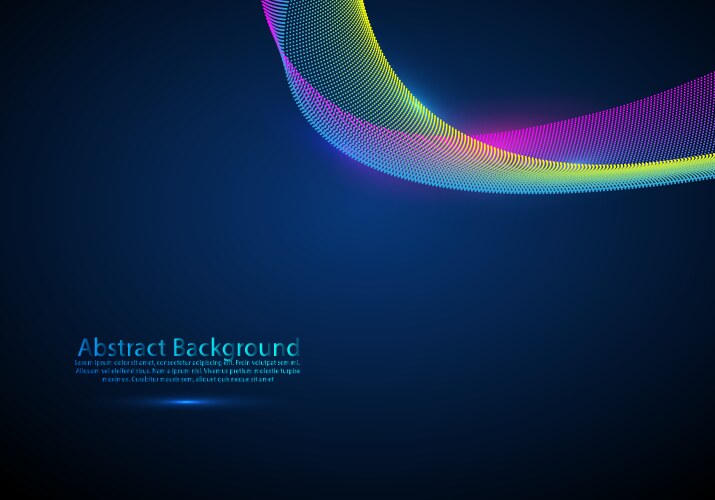 Abstract background with a colored dynamic waves vector image