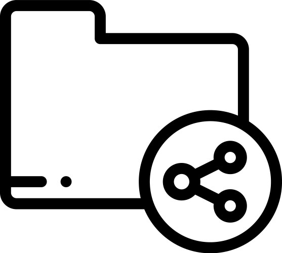 File upload icon thin linear style design vector image