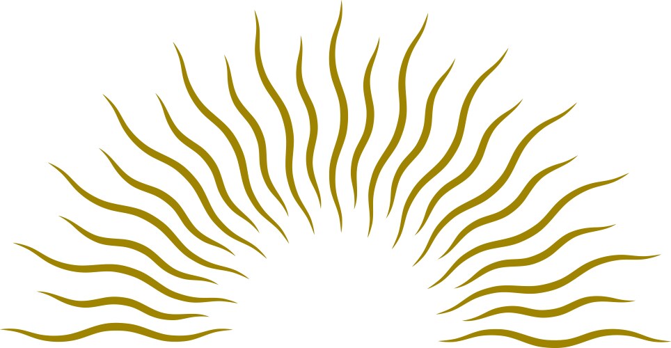 Sunshine light waves sunbeam emblem vintage Vector Image