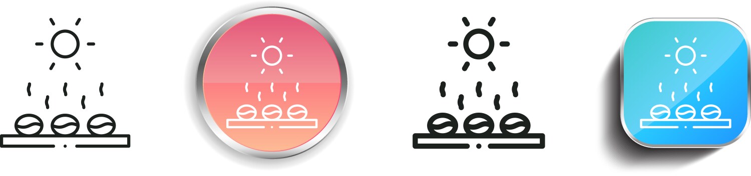 Dry icon thin linear regular and button style vector image