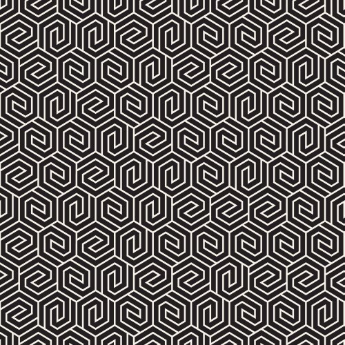 Modern Hexagonal Stripes Pattern vector image