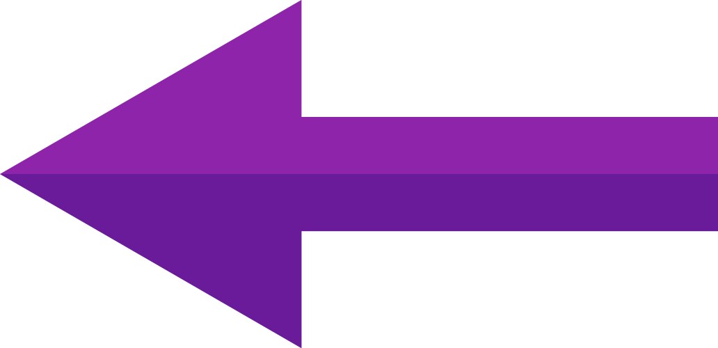 Left arrow Royalty Free Vector Image - VectorStock