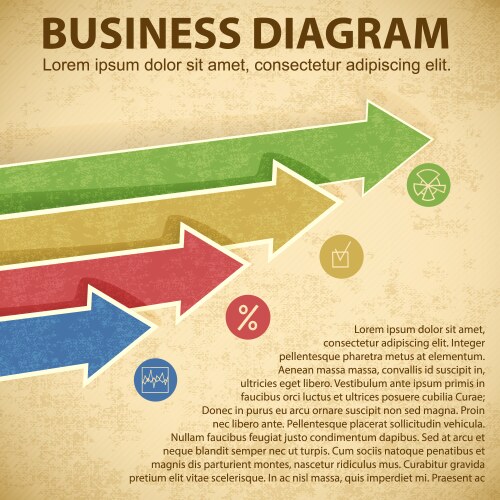 Business diagram Royalty Free Vector Image - VectorStock