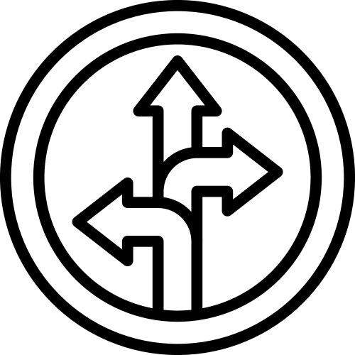 Direction arrow icon location map and navigation vector image