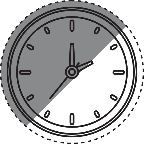 Time clock symbol Royalty Free Vector Image - VectorStock