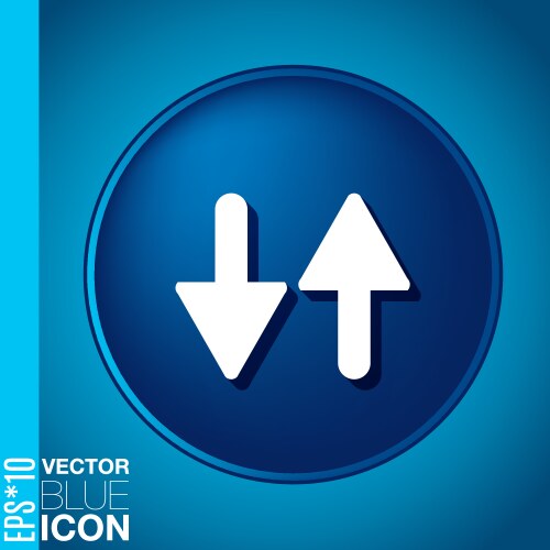 Two arrow up sign Royalty Free Vector Image - VectorStock