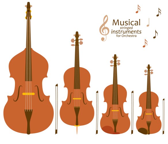 Musical animals bull bass Royalty Free Vector Image